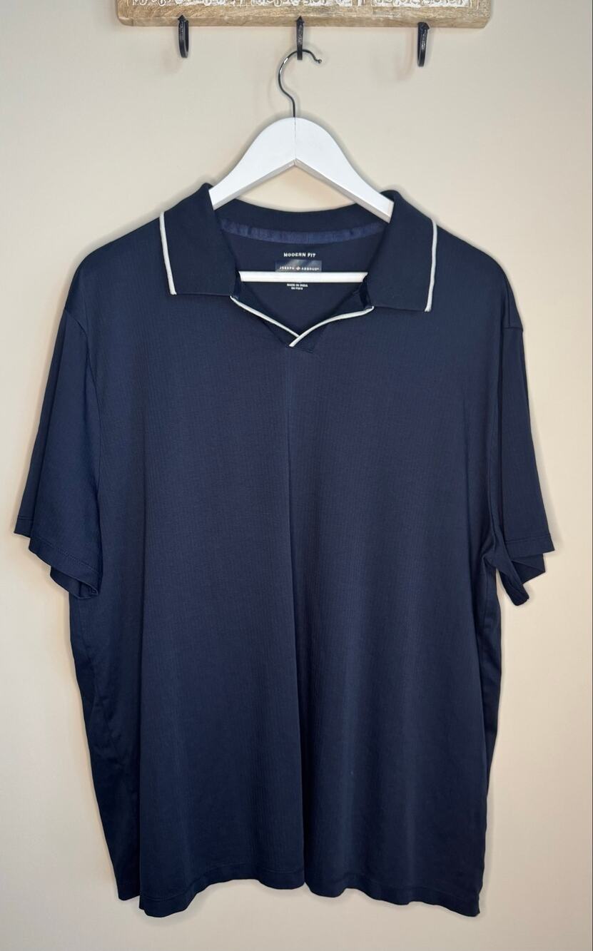 Joseph Abboud Modern Fit Navy Blue Polo sz XL